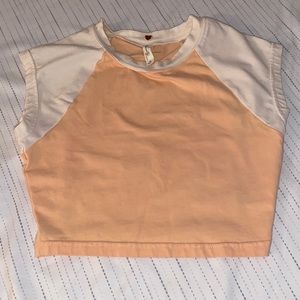 Peach PacSun crop